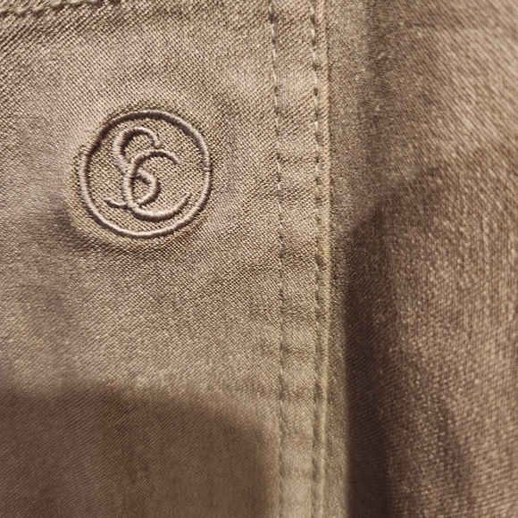 Simon Chang  "denim" or actually 74 % rayon. Steel grey, sz 14 - Picture 5 of 7